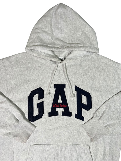 Vintage 90s The GAP spell out reverse weave style hoodie (L)