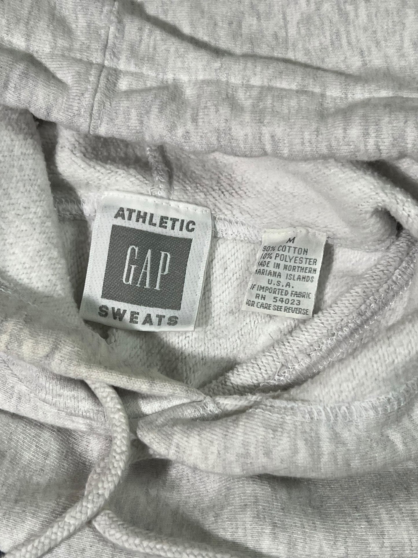 Vintage 90s The GAP spell out reverse weave style hoodie (L)