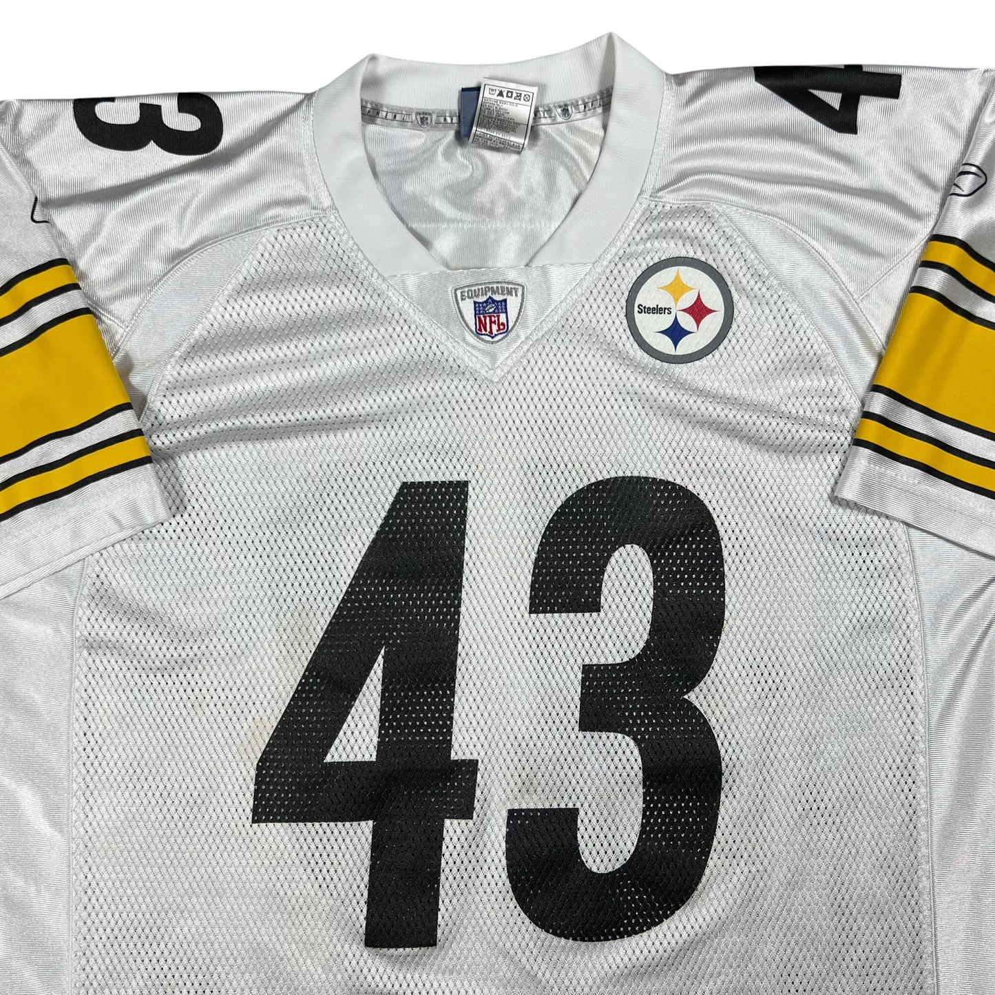 Vintage Y2K Reebok Pittsburgh Steelers Troy Polamalu NFL jersey (L)