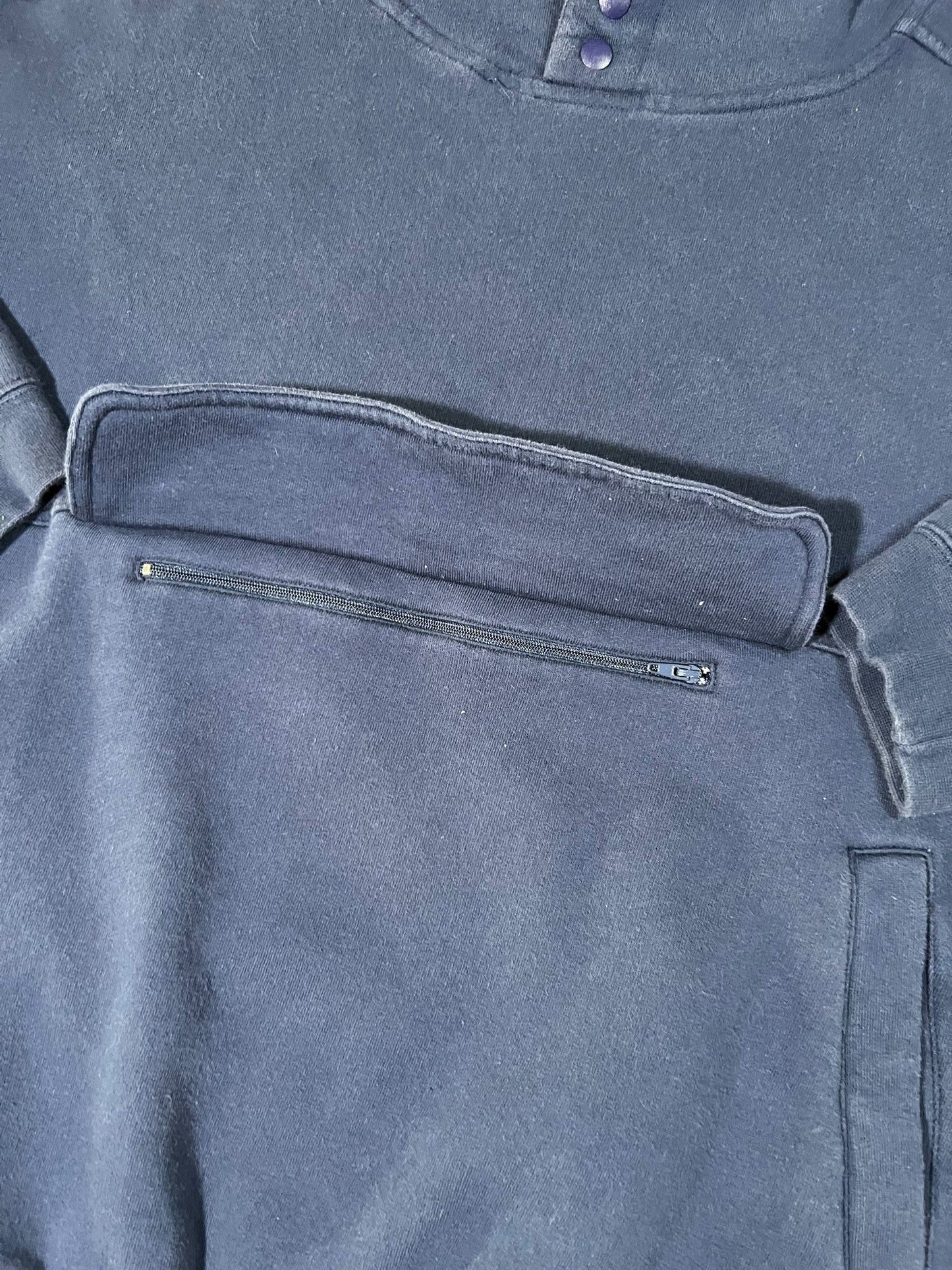 Vintage 90s The GAP anorak abstract pocket hoodie sweatshirt (L)