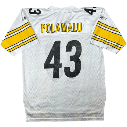 Vintage Y2K Reebok Pittsburgh Steelers Troy Polamalu NFL jersey (L)