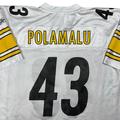 Vintage Y2K Reebok Pittsburgh Steelers Troy Polamalu NFL jersey (L)