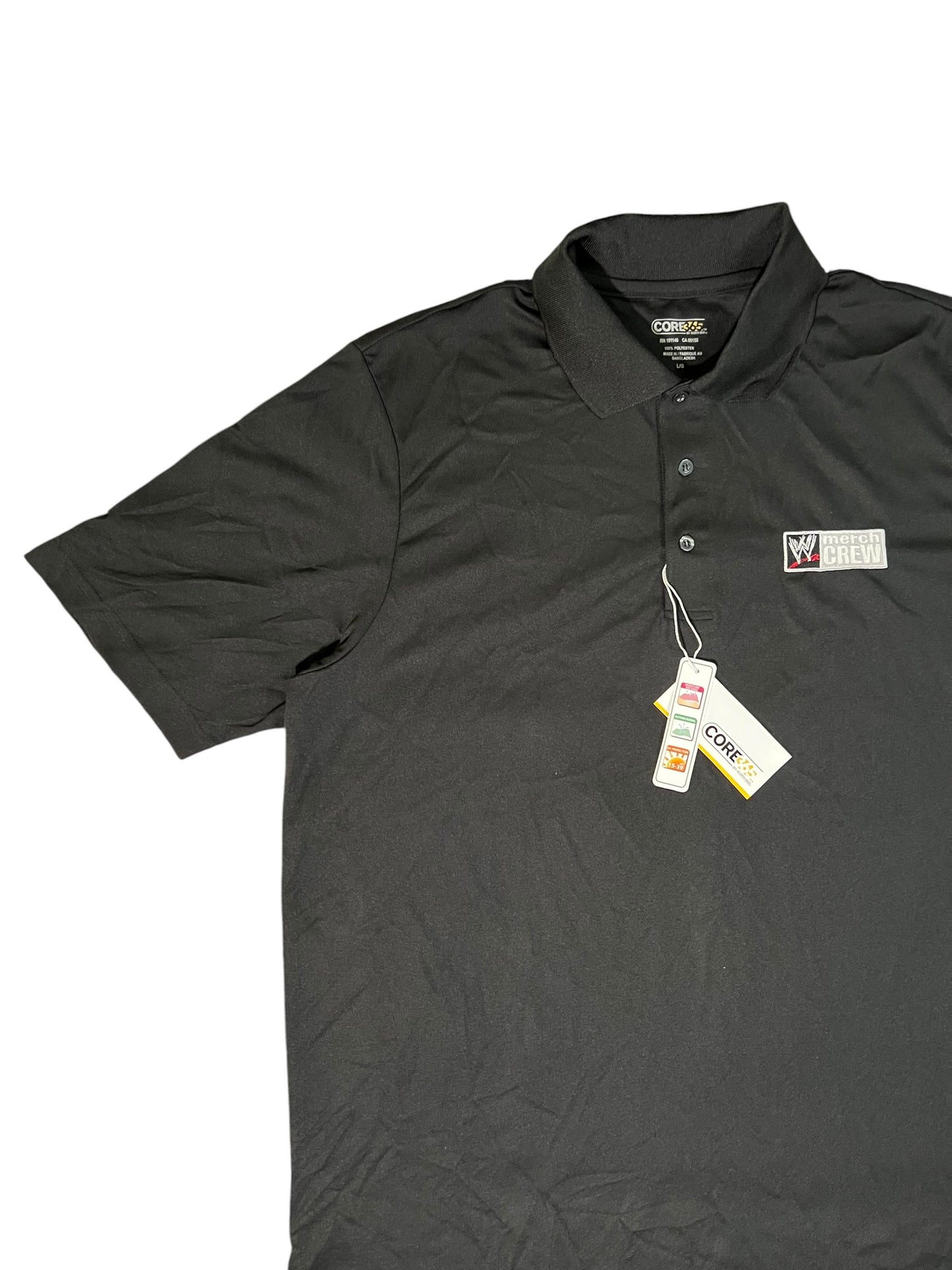 Vintage Y2K WWE merch crew polo shirt (L) DS NWT