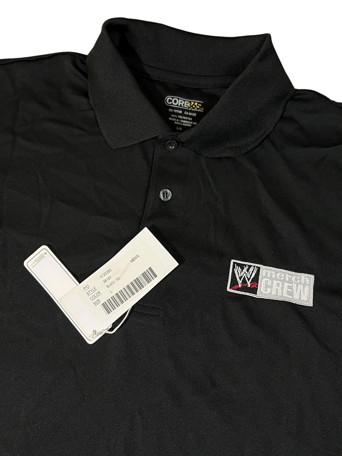 Vintage Y2K WWE merch crew polo shirt (L) DS NWT