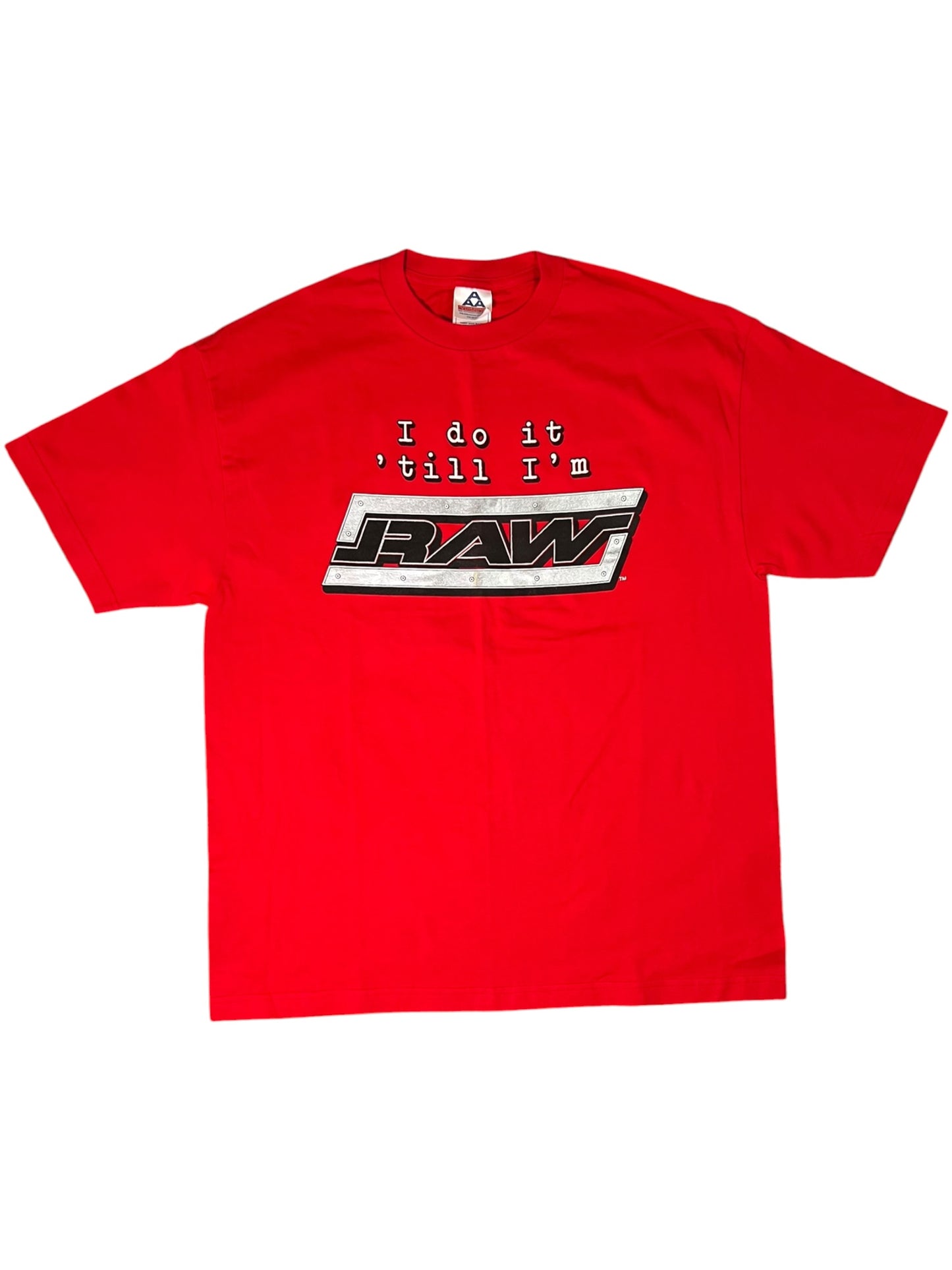 Vintage 2002 WWE “I do it till I’m RAW” wrestling tee (XL)