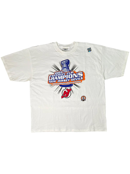 Vintage 2003 New Jersey Devils Stanley Cup Champs tee (XXL) DS NWOT