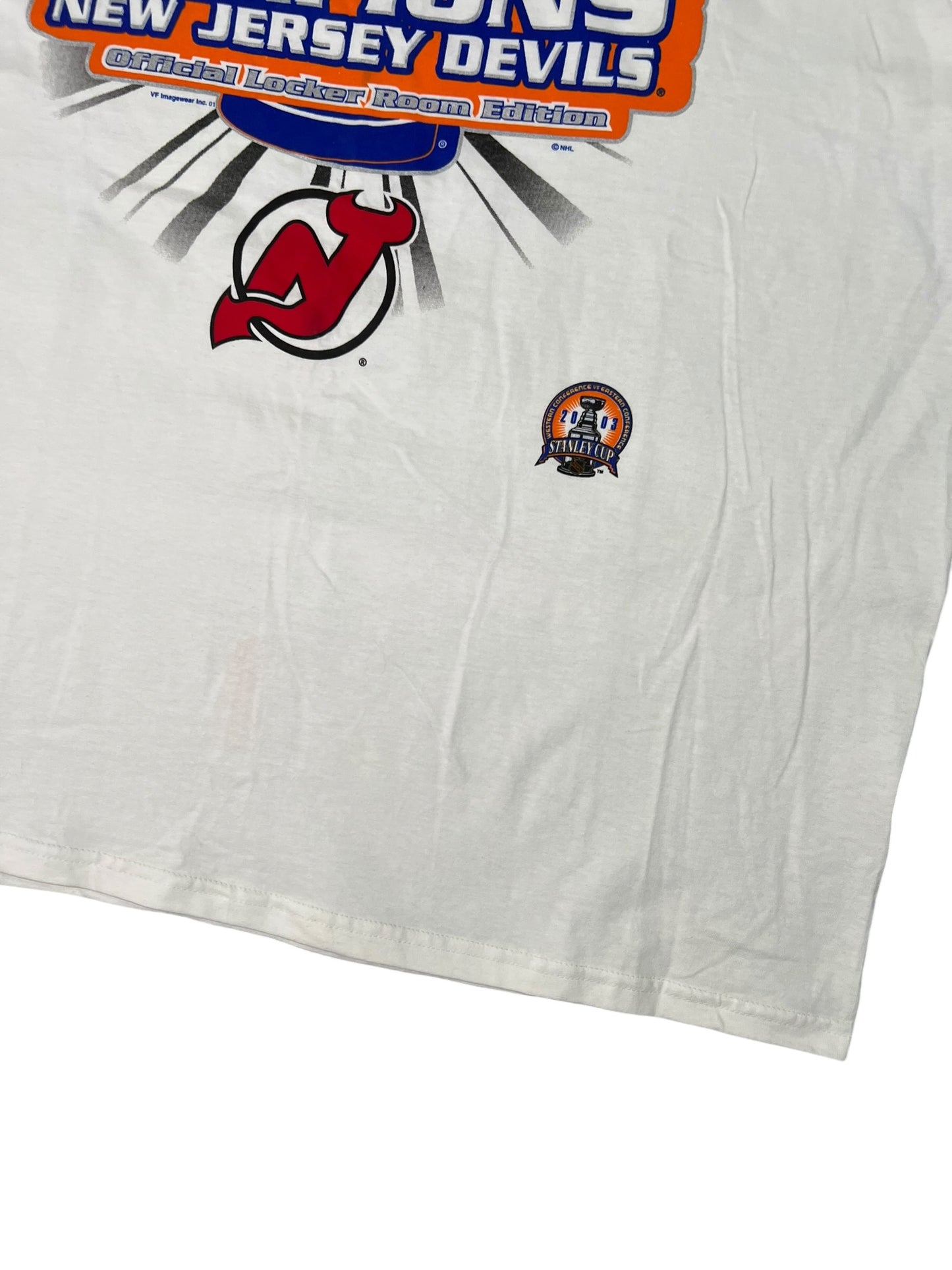 Vintage 2003 New Jersey Devils Stanley Cup Champs tee (XXL) DS NWOT