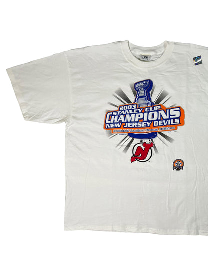 Vintage 2003 New Jersey Devils Stanley Cup Champs tee (XXL) DS NWOT