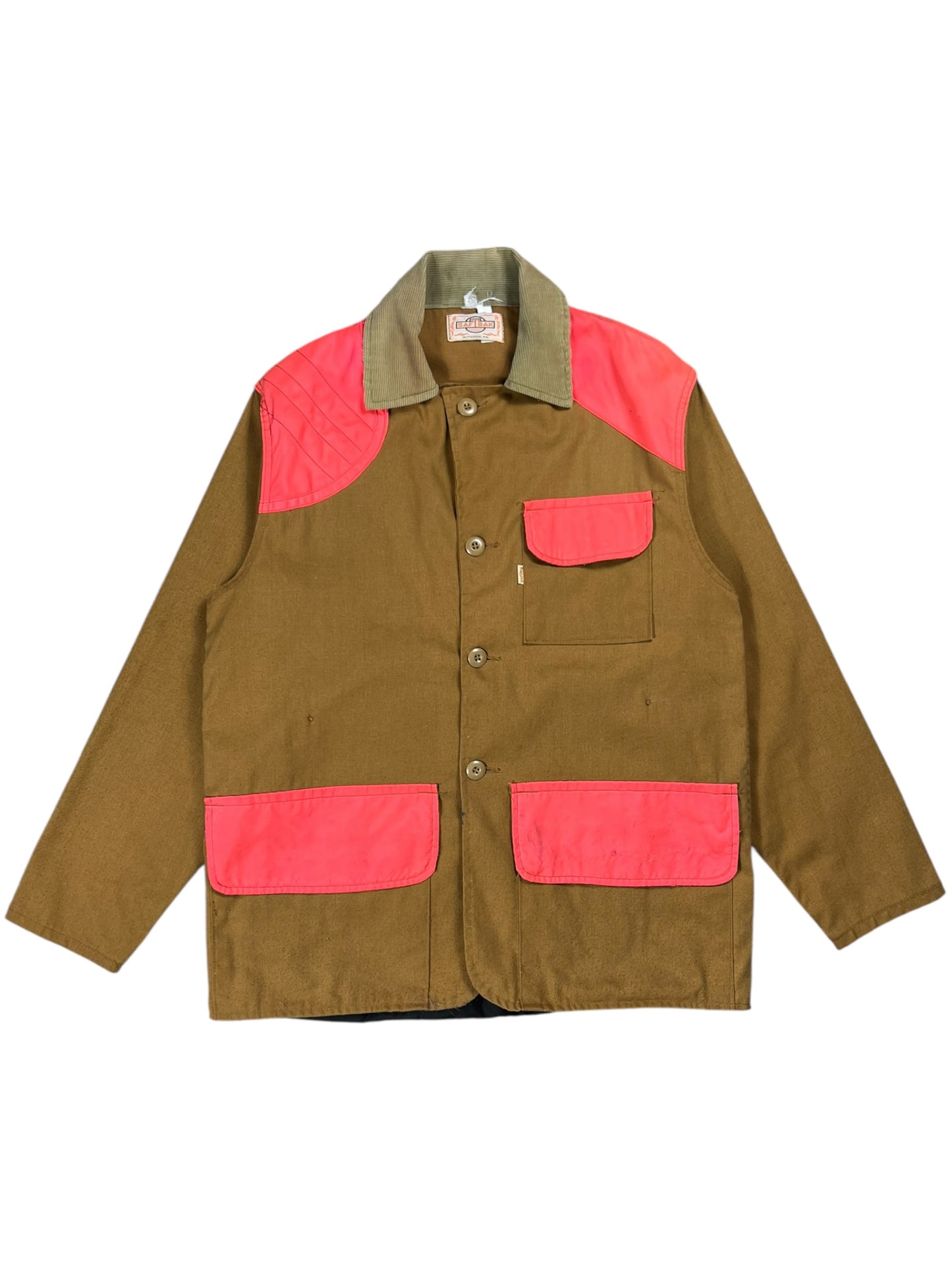 Vintage 80s SAFTBAK faded chore hunting coat (L)