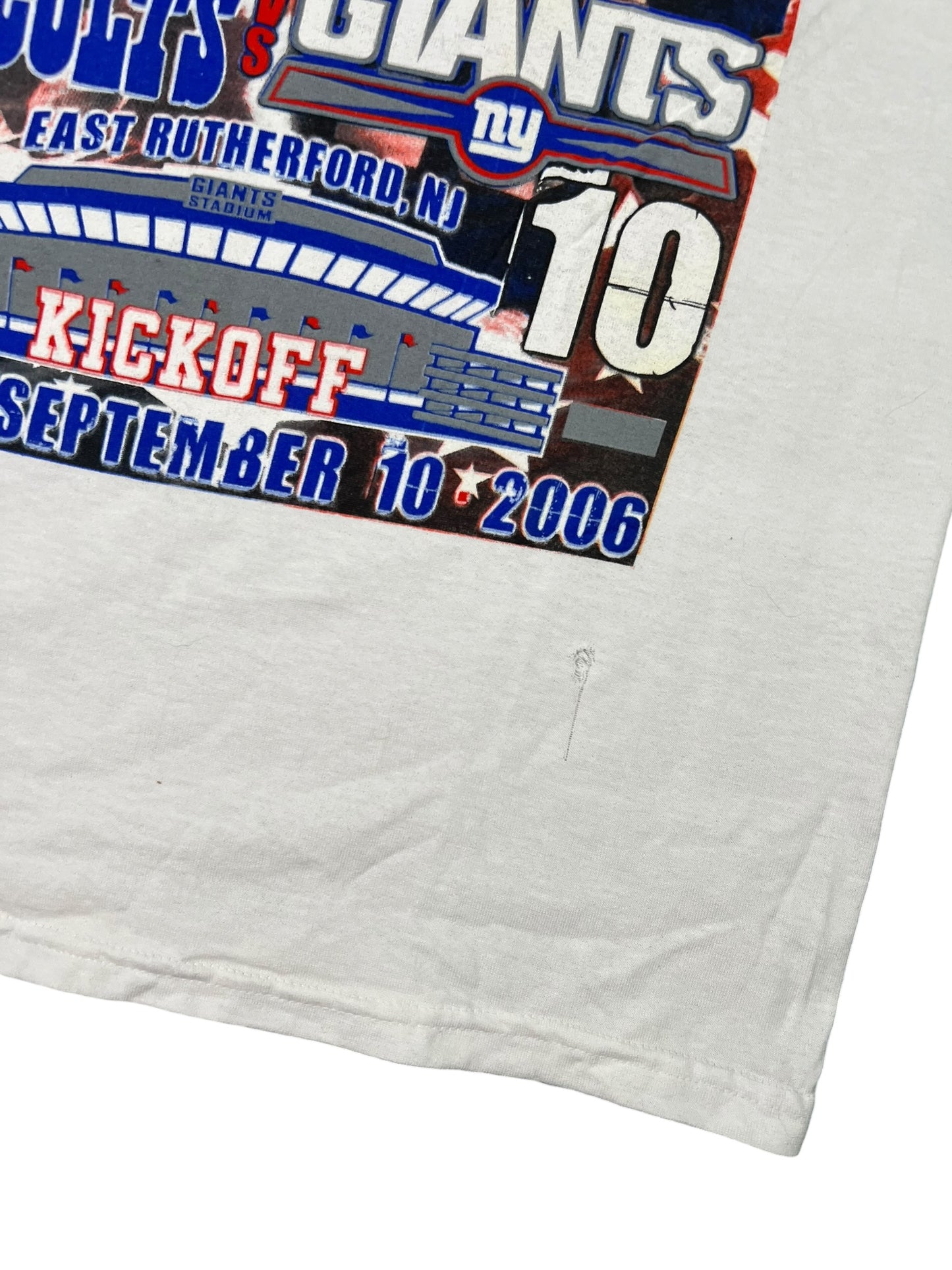 Vintage 2006 New York Giants Indianapolis Colts Manning Brothers tee (L)
