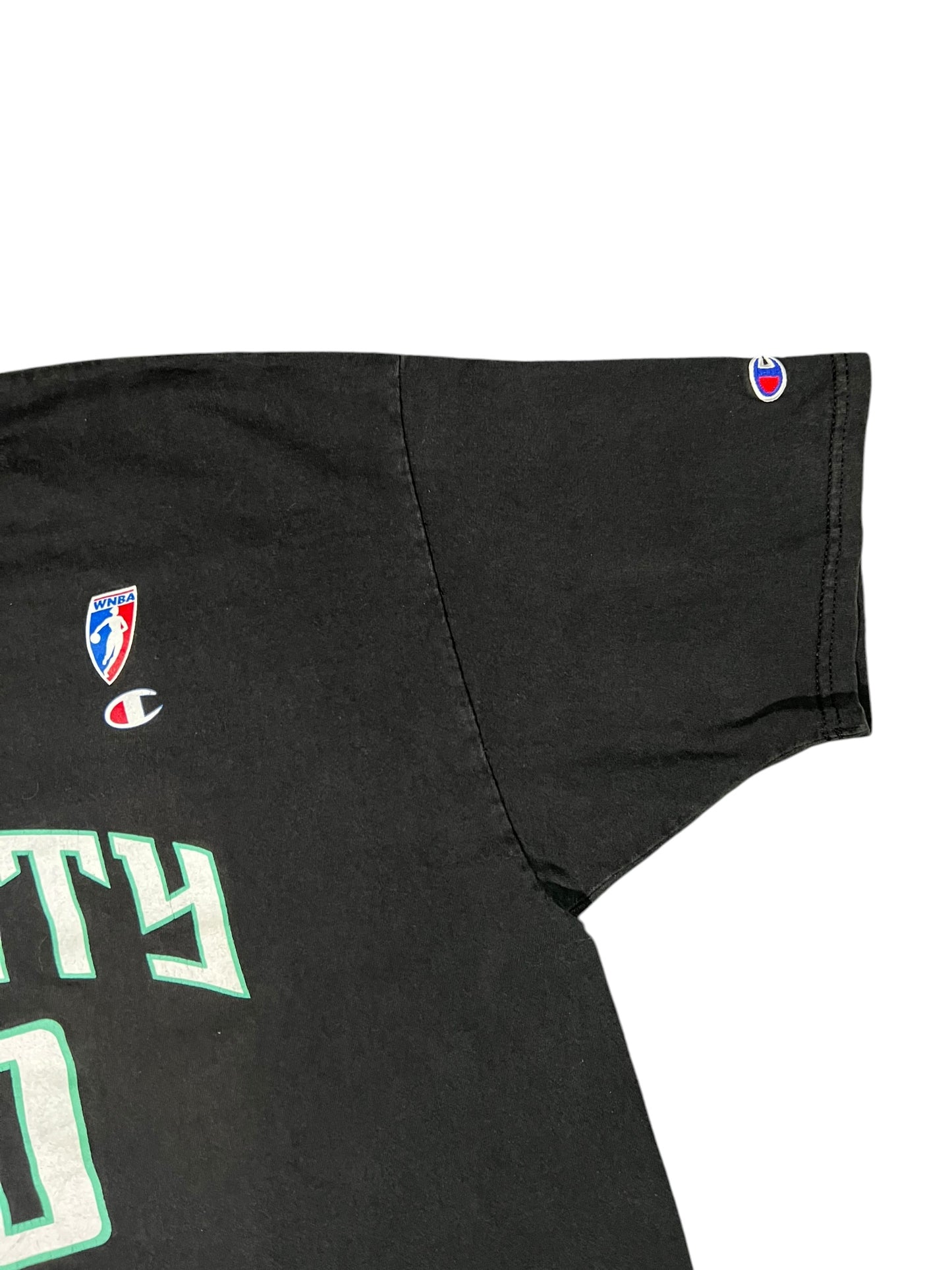 Vintage 90s Champion New York Liberty Rebecca Lobo WNBA faded tee (XL)
