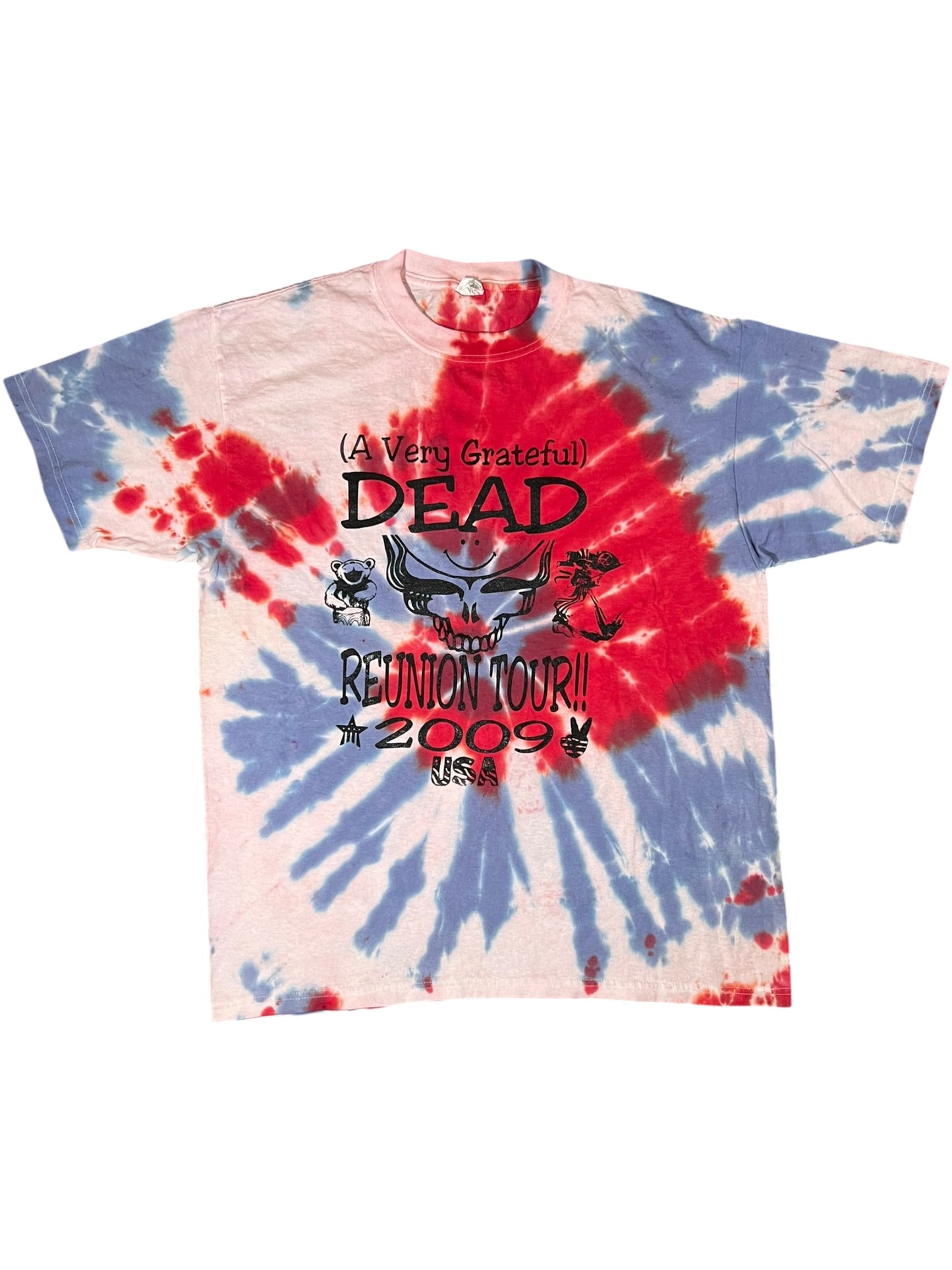 2009 The Dead Reunion Tour Grateful Dead lot band tee (L)