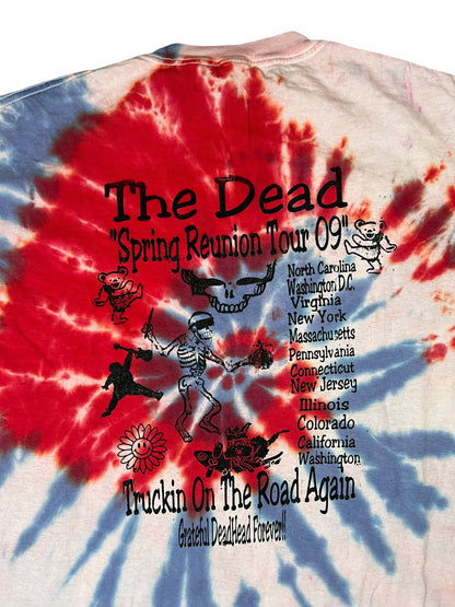 2009 The Dead Reunion Tour Grateful Dead lot band tee (L)