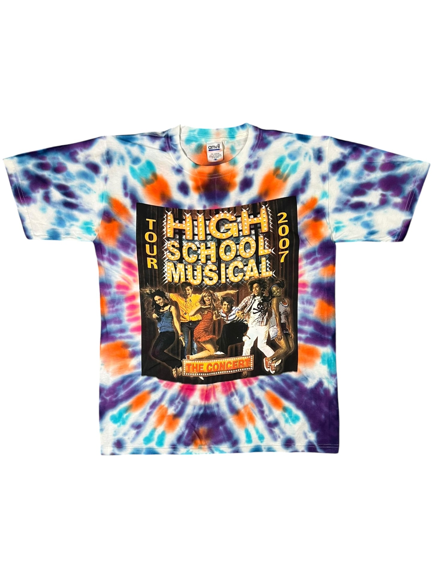 Vintage 2007 High School Musical The Concert tie dye tee (M)
