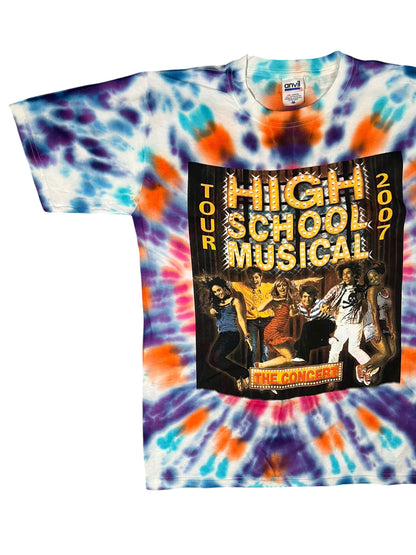 Vintage 2007 High School Musical The Concert tie dye tee (M)
