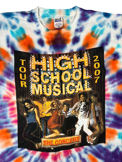 Vintage 2007 High School Musical The Concert tie dye tee (M)