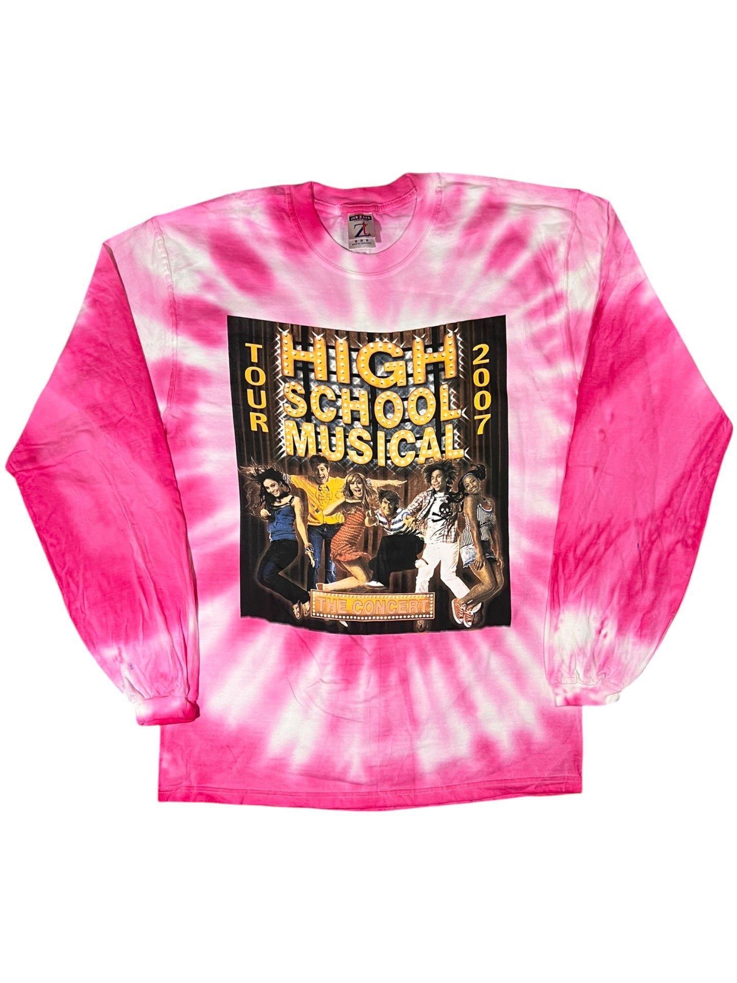 Vintage 2007 High School Musical The Concert tie dye long sleeve shirt (M)