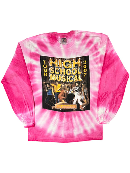 Vintage 2007 High School Musical The Concert tie dye long sleeve shirt (M)