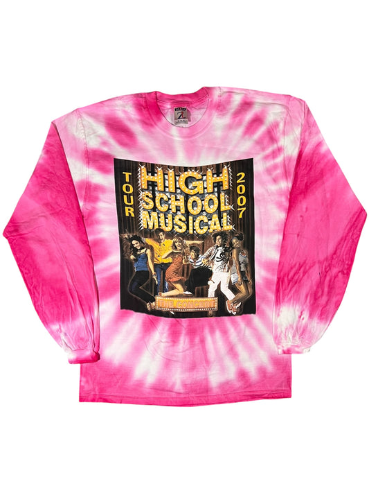 Vintage 2007 High School Musical The Concert tie dye long sleeve shirt (M)