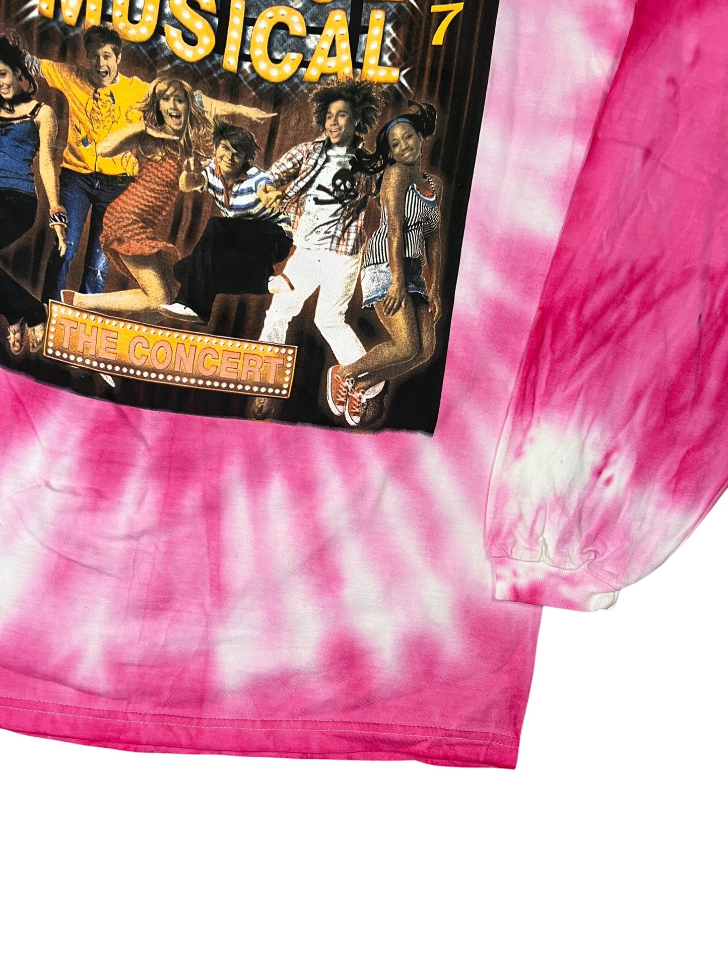 Vintage 2007 High School Musical The Concert tie dye long sleeve shirt (M)