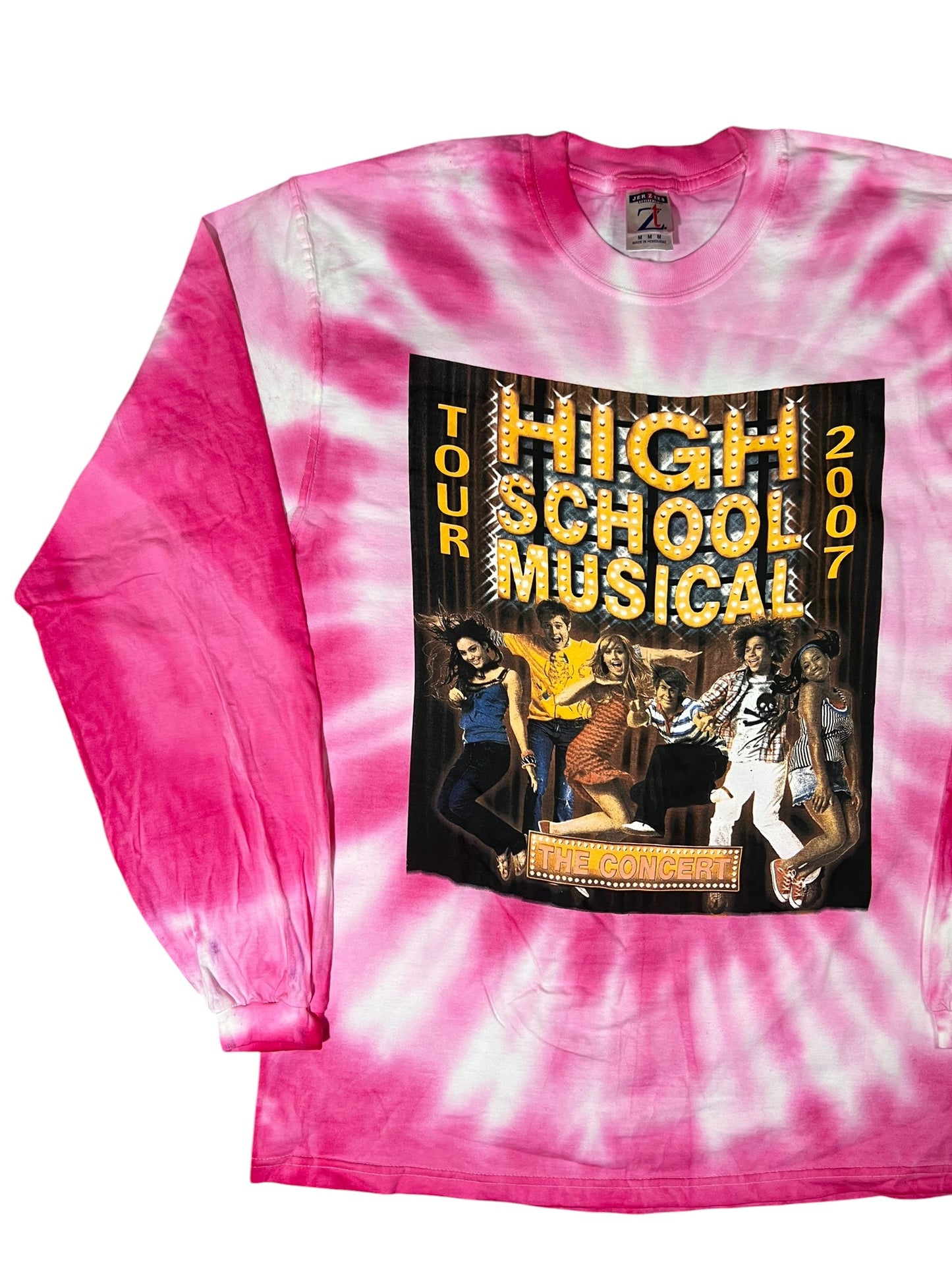 Vintage 2007 High School Musical The Concert tie dye long sleeve shirt (M)