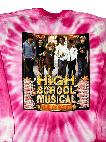 Vintage 2007 High School Musical The Concert tie dye long sleeve shirt (M)