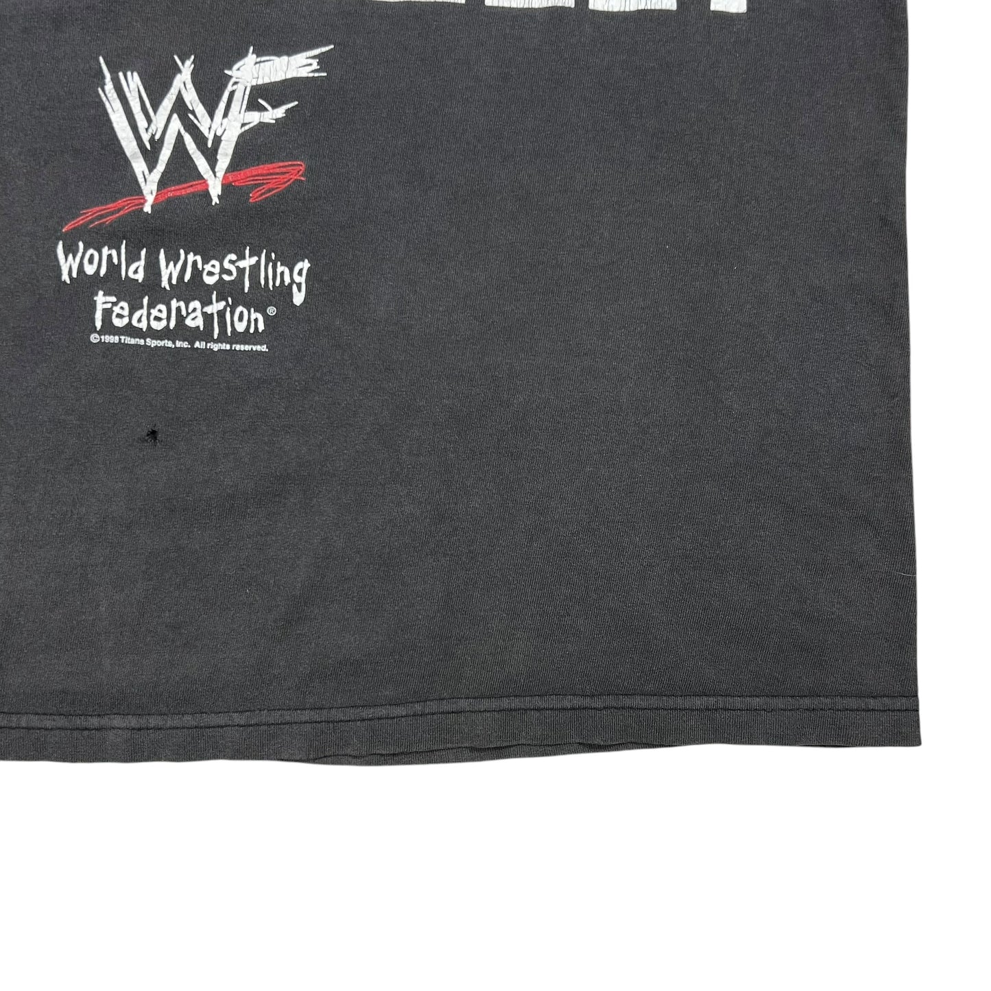 Vintage 1998 WWF Stone Cold Steve Austin HELL YEAH! faded wrestling tee (L)