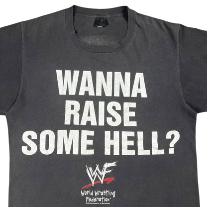 Vintage 1998 WWF Stone Cold Steve Austin HELL YEAH! faded wrestling tee (L)