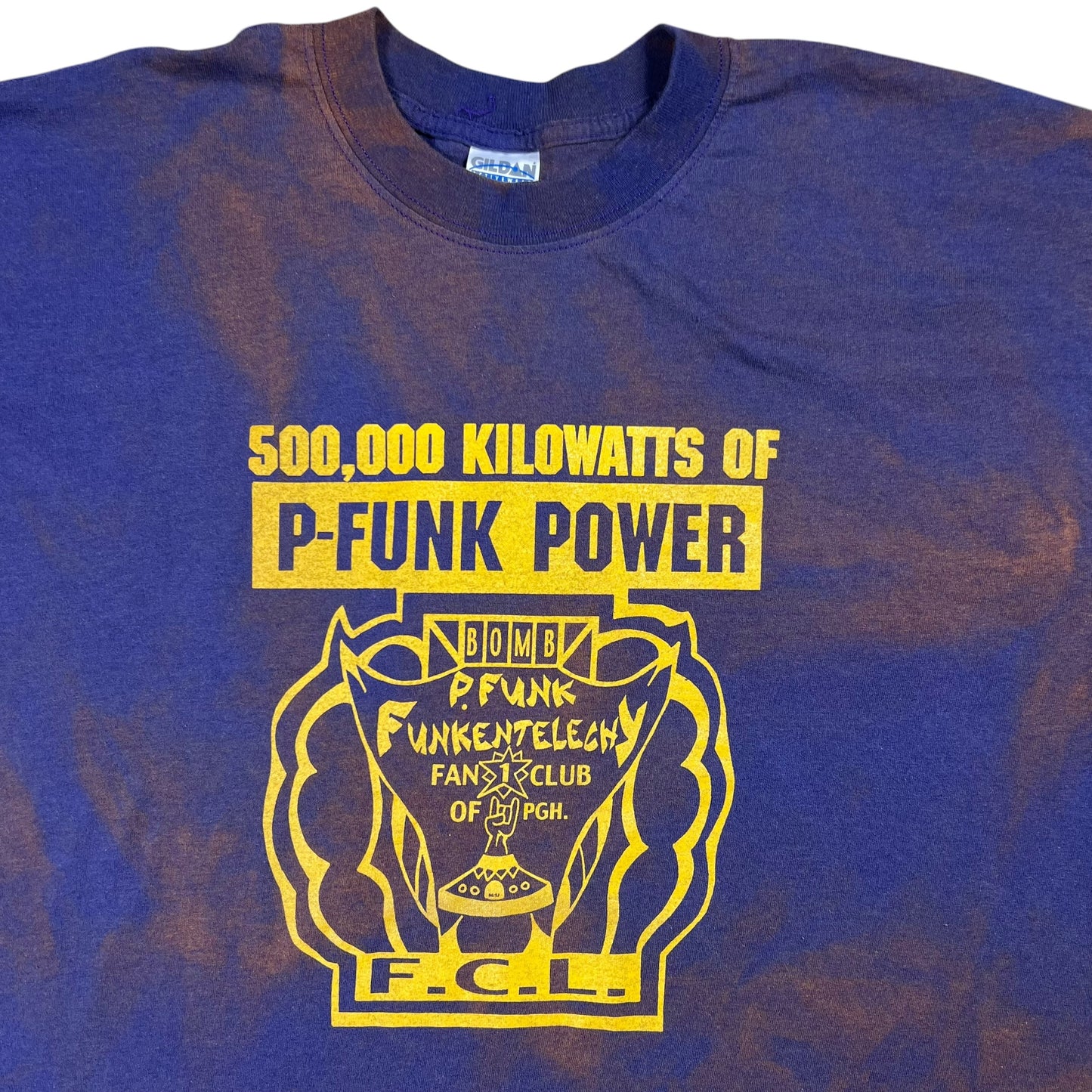 Vintage Y2K P-Funk Power Funkenteleghy FCL. Pittsburgh acid wash funkadelic tee (XL)
