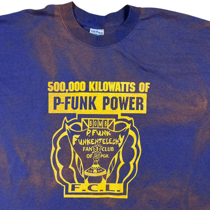 Vintage Y2K P-Funk Power Funkenteleghy FCL. Pittsburgh acid wash funkadelic tee (XL)