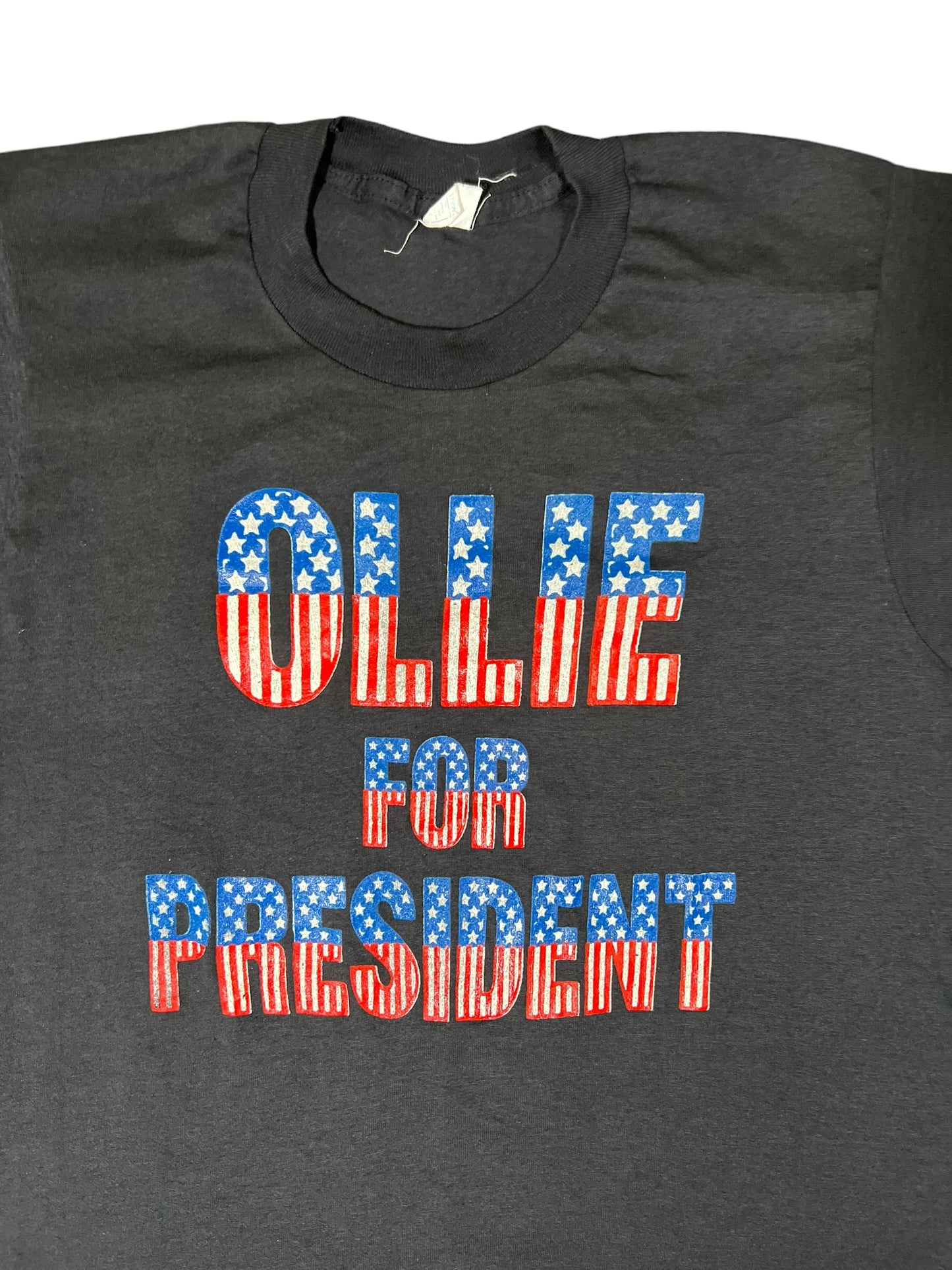 Vintage 80s Oliver North OLLIE FOR PRESIDENT tee (S)
