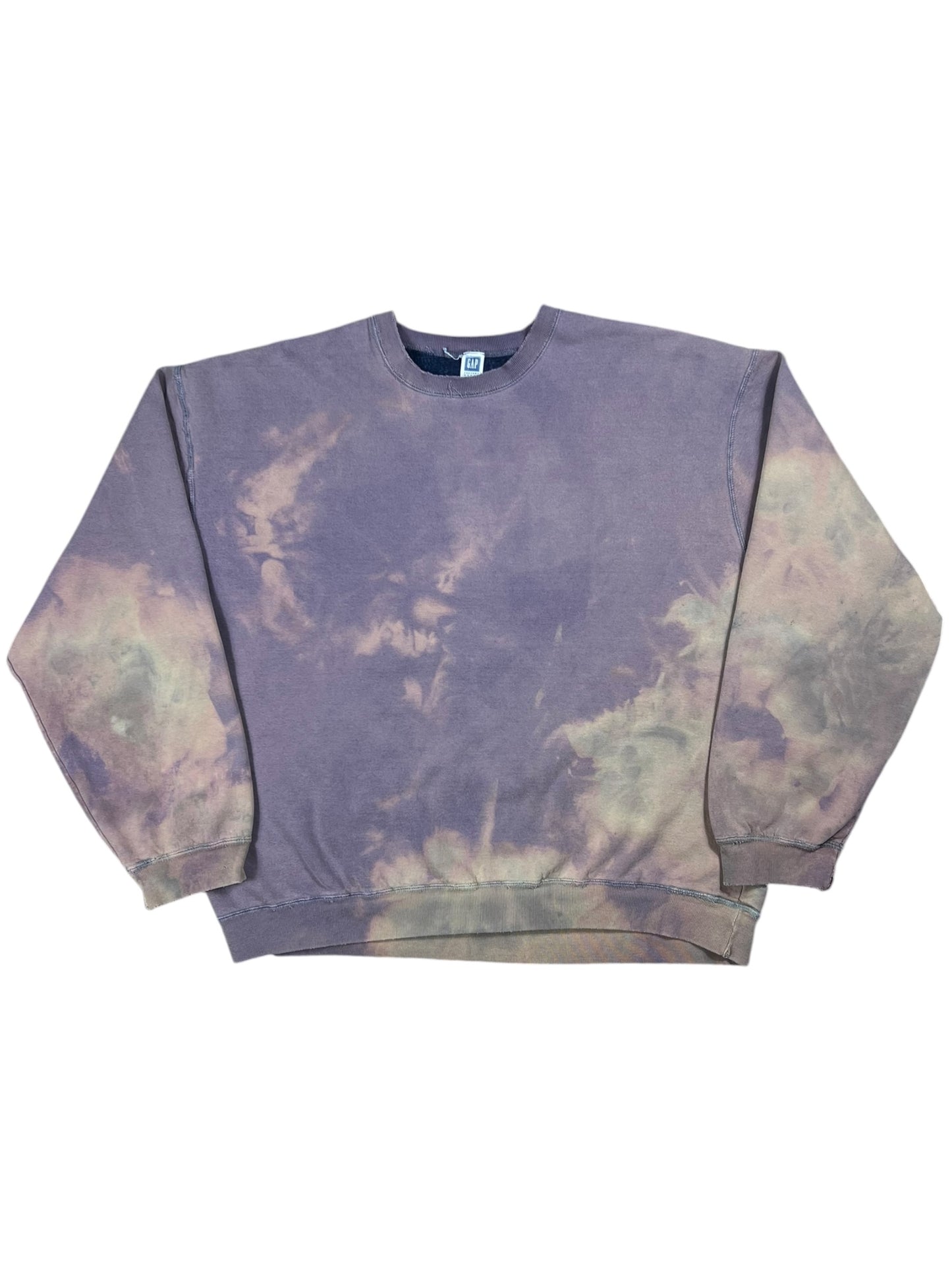 Vintage 90s Gap acid wash faded blank crewneck (XL)