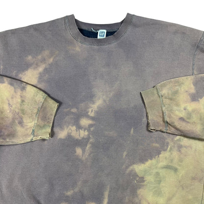 Vintage 90s Gap acid wash faded blank crewneck (XL)