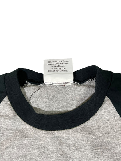 Vintage 90s ERACISM “Freedom comes with an Educated Mind!” Raglan tee (M)