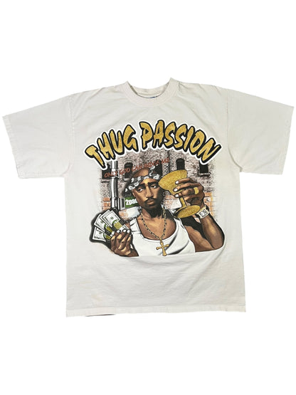 Vintage Y2K Tupac Shakur Thug Passion 2pac rap tee (XL)