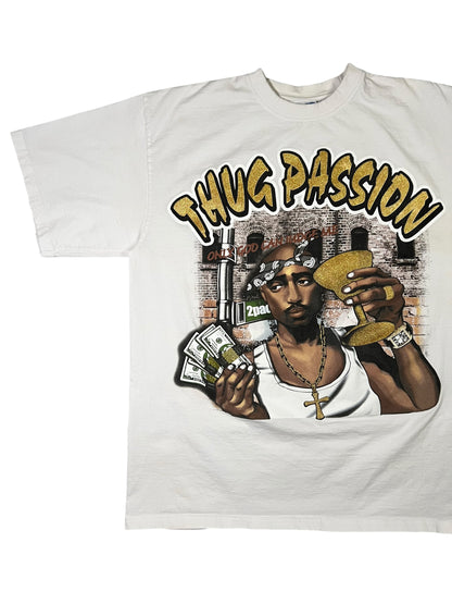 Vintage Y2K Tupac Shakur Thug Passion 2pac rap tee (XL)