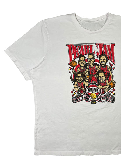 2023 Pearl Jam Chicago Bulls caricature band tee (XL)