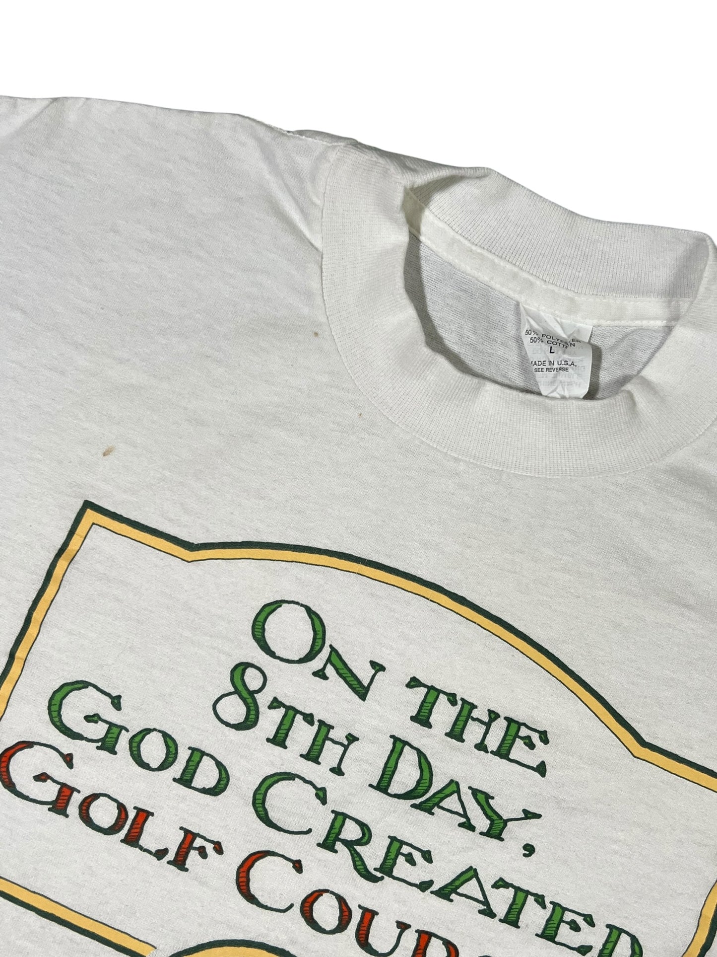 Vintage 90s On The 8th Day God Created Golf Courses. tee (M)