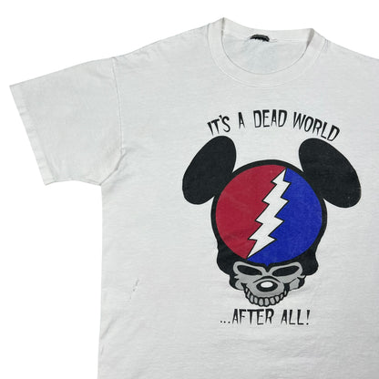 Vintage 90s Grateful Dead It’s A Dead World…After All! Mickey lot band tee (XL)