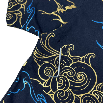 Y2K Evisu Kirin Foil all over print tee (M)