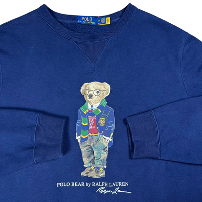 Y2K Ralph Lauren Polo Bear USA preppy crewneck (M)