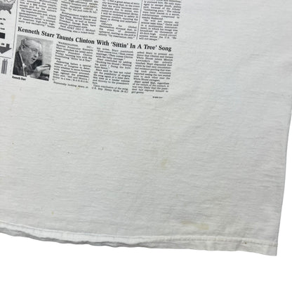 Vintage 1999 The Onion Drugs Win Drug War parody newspaper tee (XL)