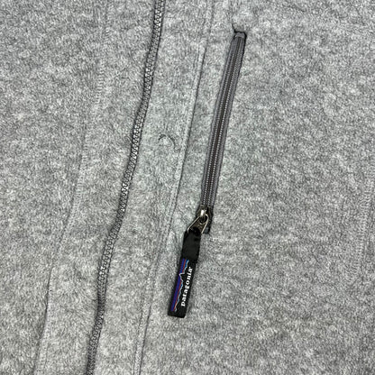 Vintage 90s Patagonia full zip faded grey fleece jacket (M)