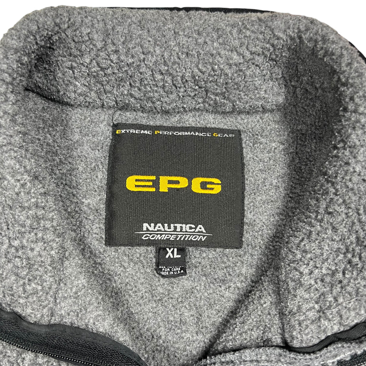 Vintage 90s Nautica Competition Extreme Performance Gear deep pile full zip fleece jacket (XL)