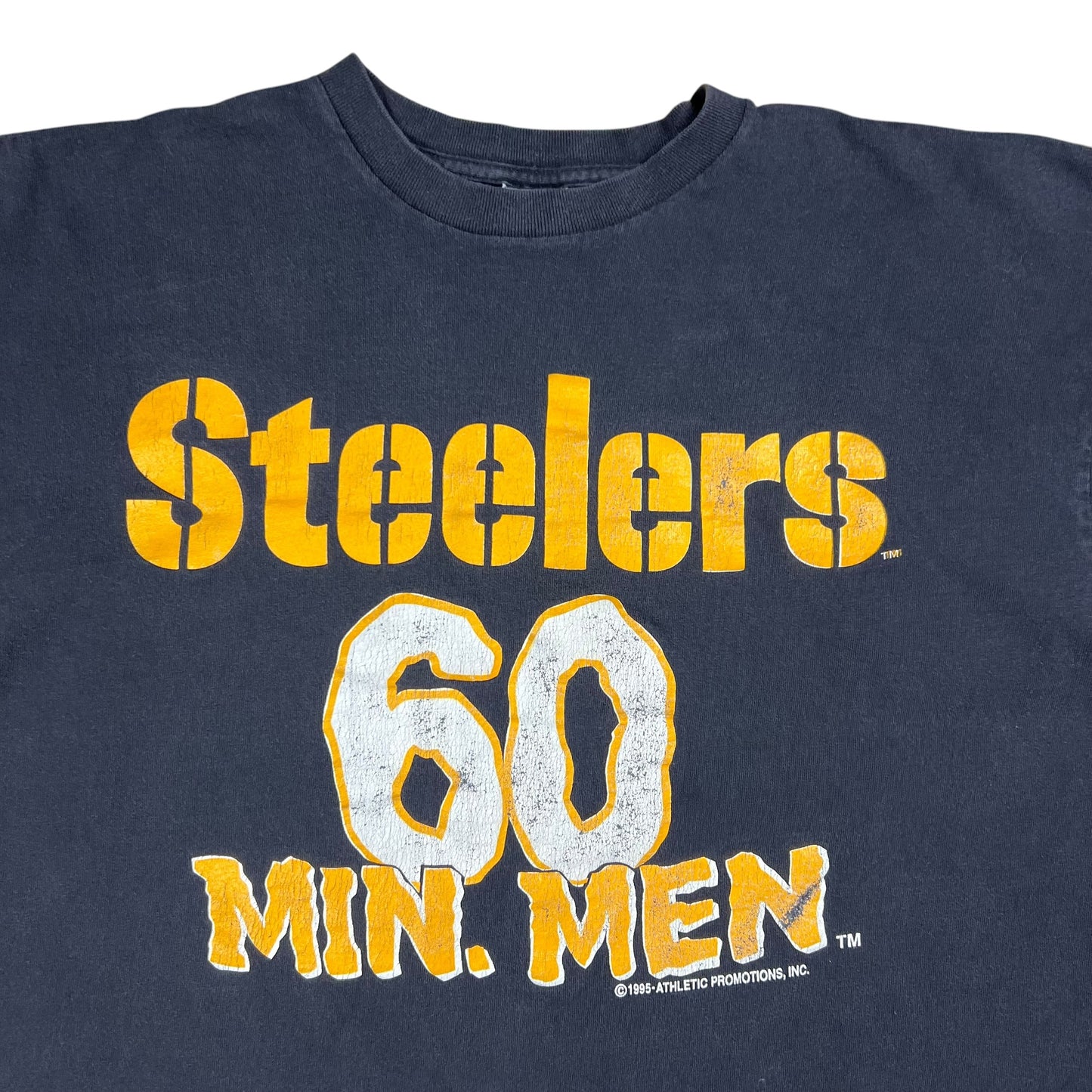 Vintage 1995 Starter Pittsburgh Steelers 60 Minute Men faded tee (L/XL)