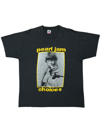 Vintage 90s Pearl Jam Choices Lollapalooza faded band tee (L)