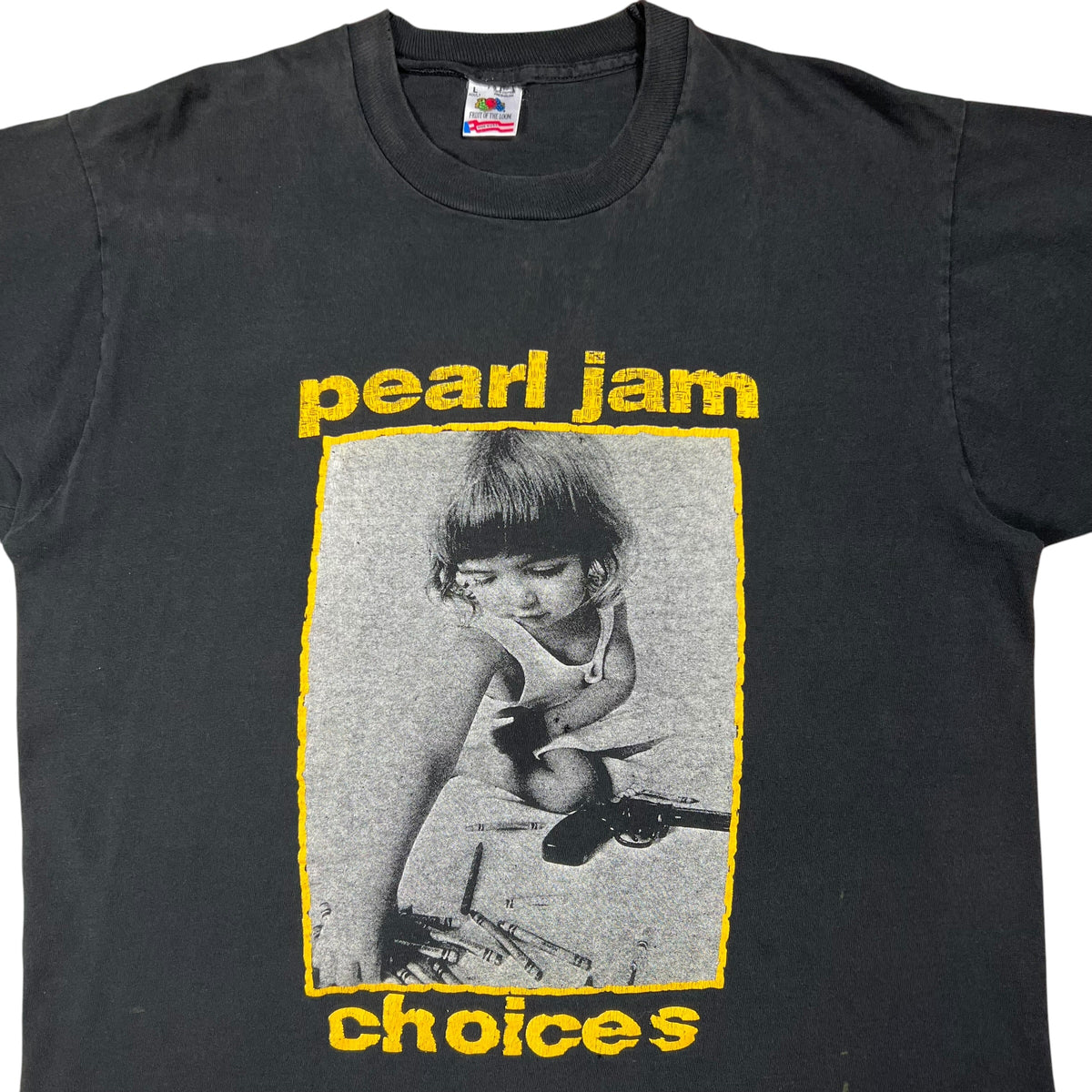 Vintage 90s Pearl Jam Choices Lollapalooza faded band tee (L)