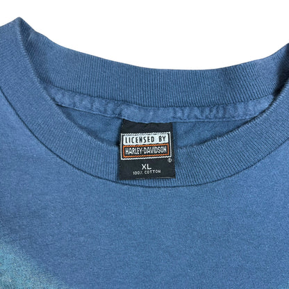 Vintage 90s Harley Davidson Motorcycles all over print tee (XL)