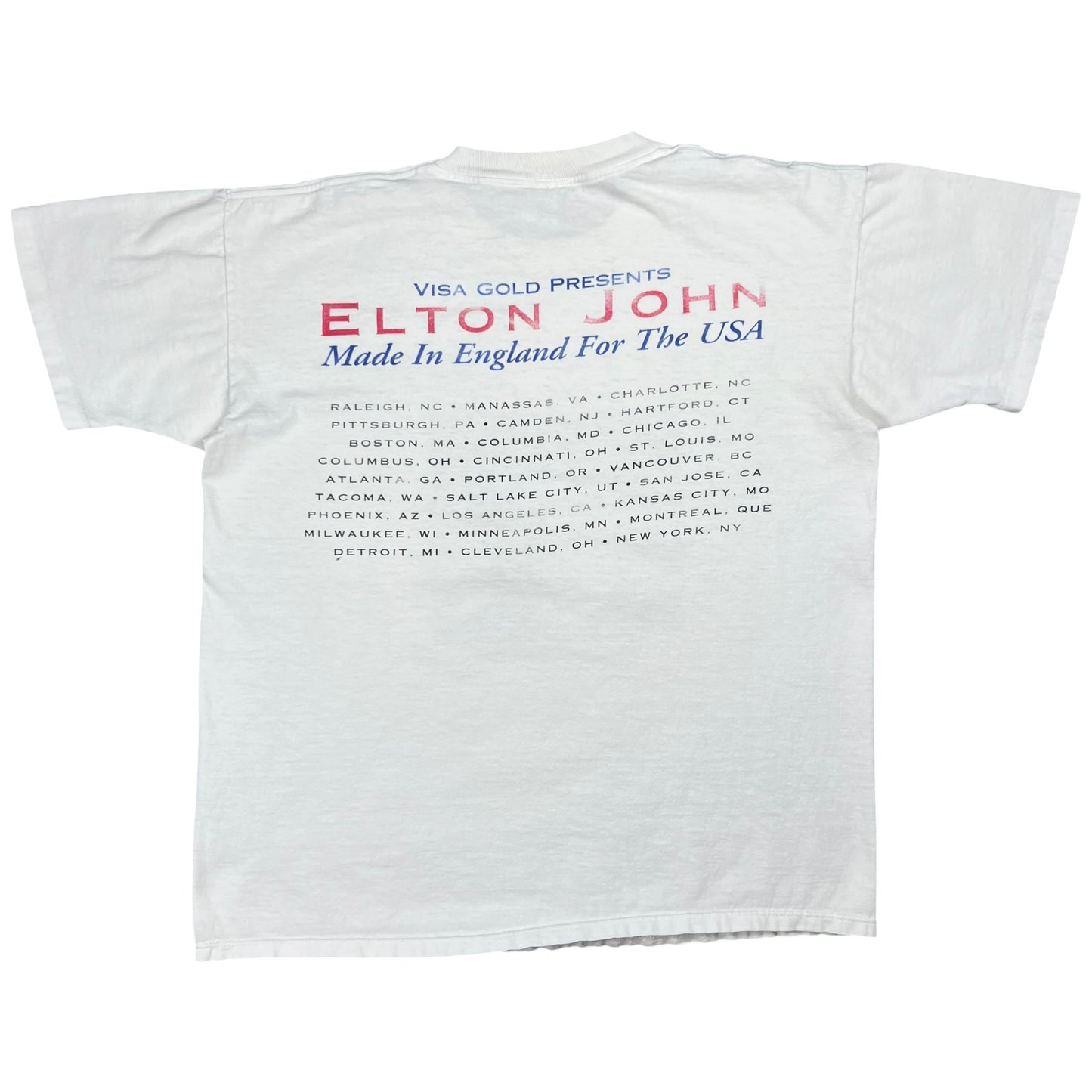 Vintage 1994 Elton John Made in England for the USA band tee (L)