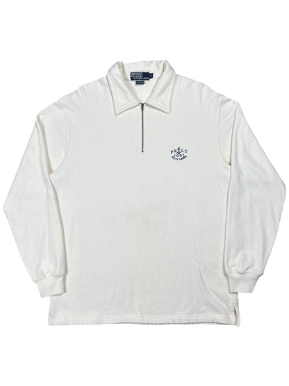 Vintage 90s Polo Ralph Lauren PRLC 1967 1/4 zip cotton sweatshirt (L)